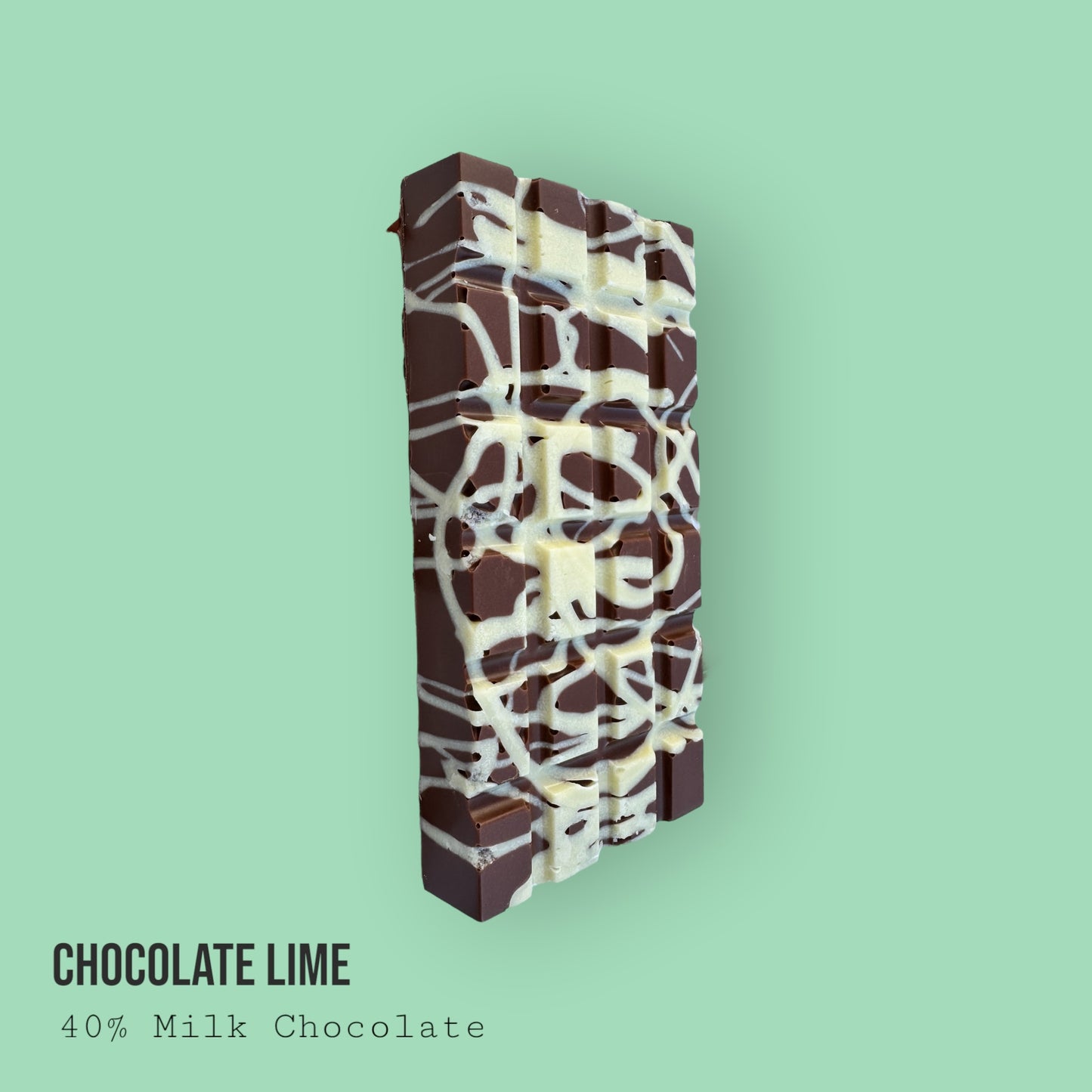 Milk Chocolate Deep Filled with Lime & White Chocolate Lime Filling 220g