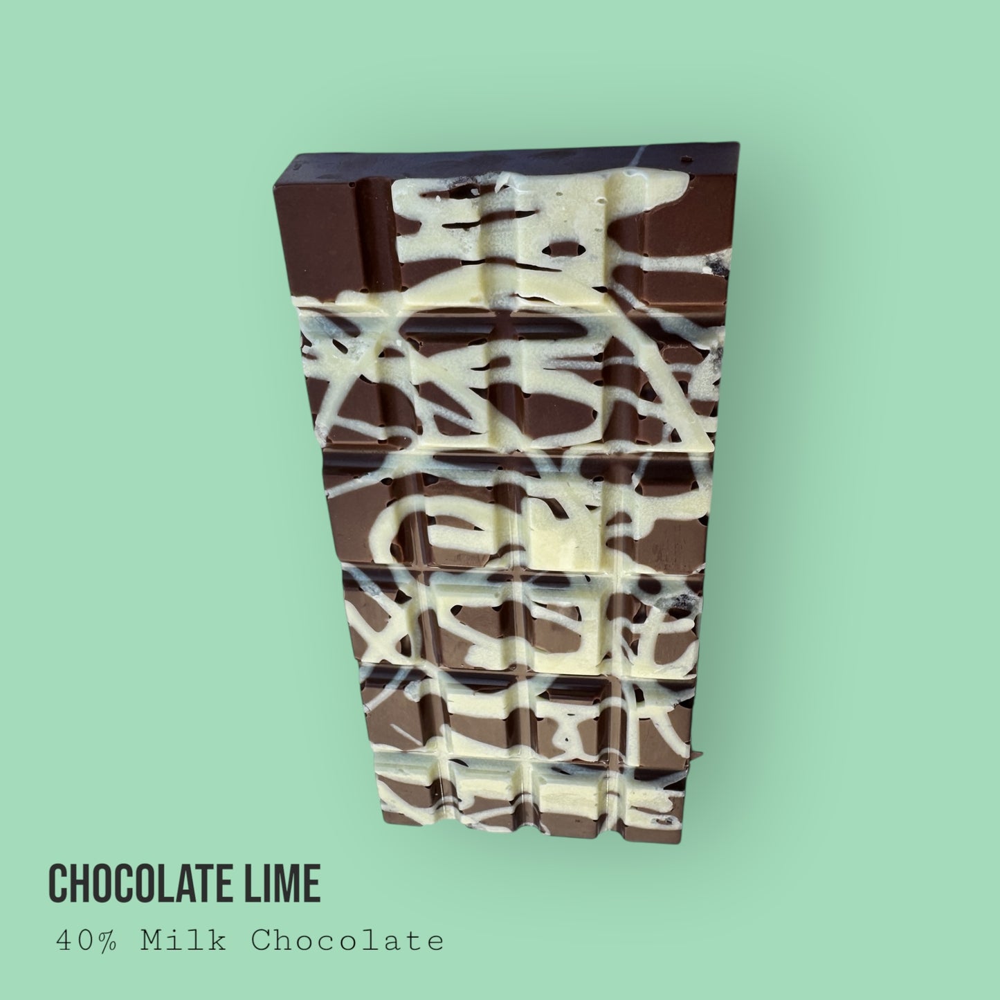 Milk Chocolate Deep Filled with Lime & White Chocolate Lime Filling 220g