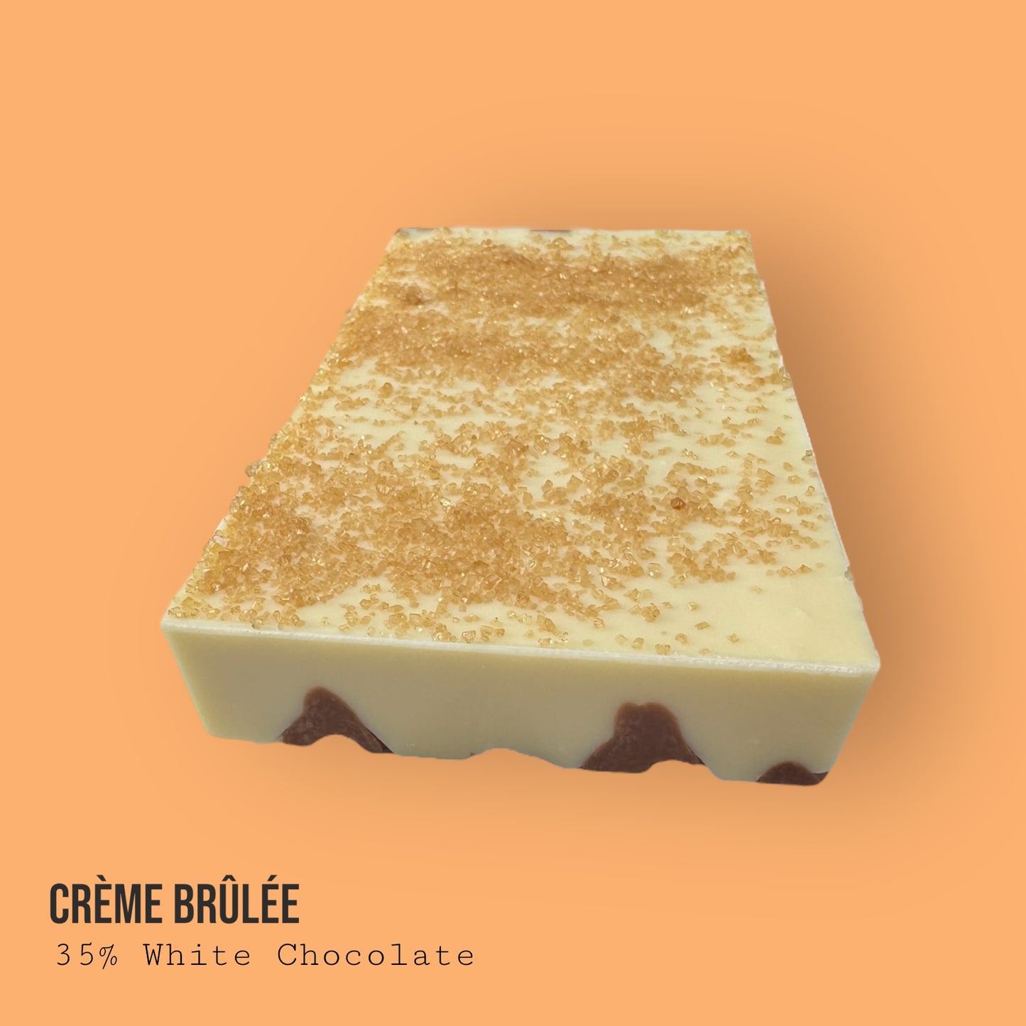 Creme Brûlée Custard & Vanilla with Toasted Sugar Inspired White Chocolate Dessert Bar 230g
