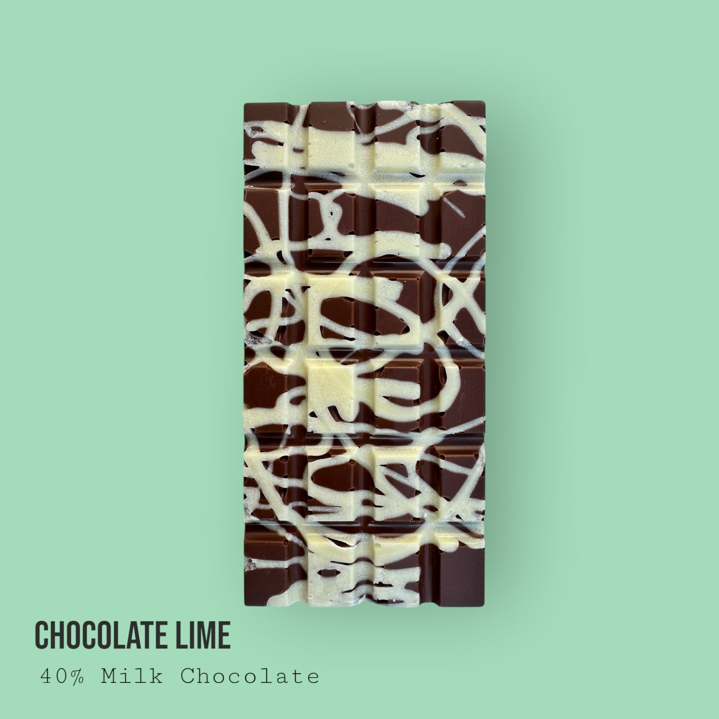 Milk Chocolate Deep Filled with Lime & White Chocolate Lime Filling 220g