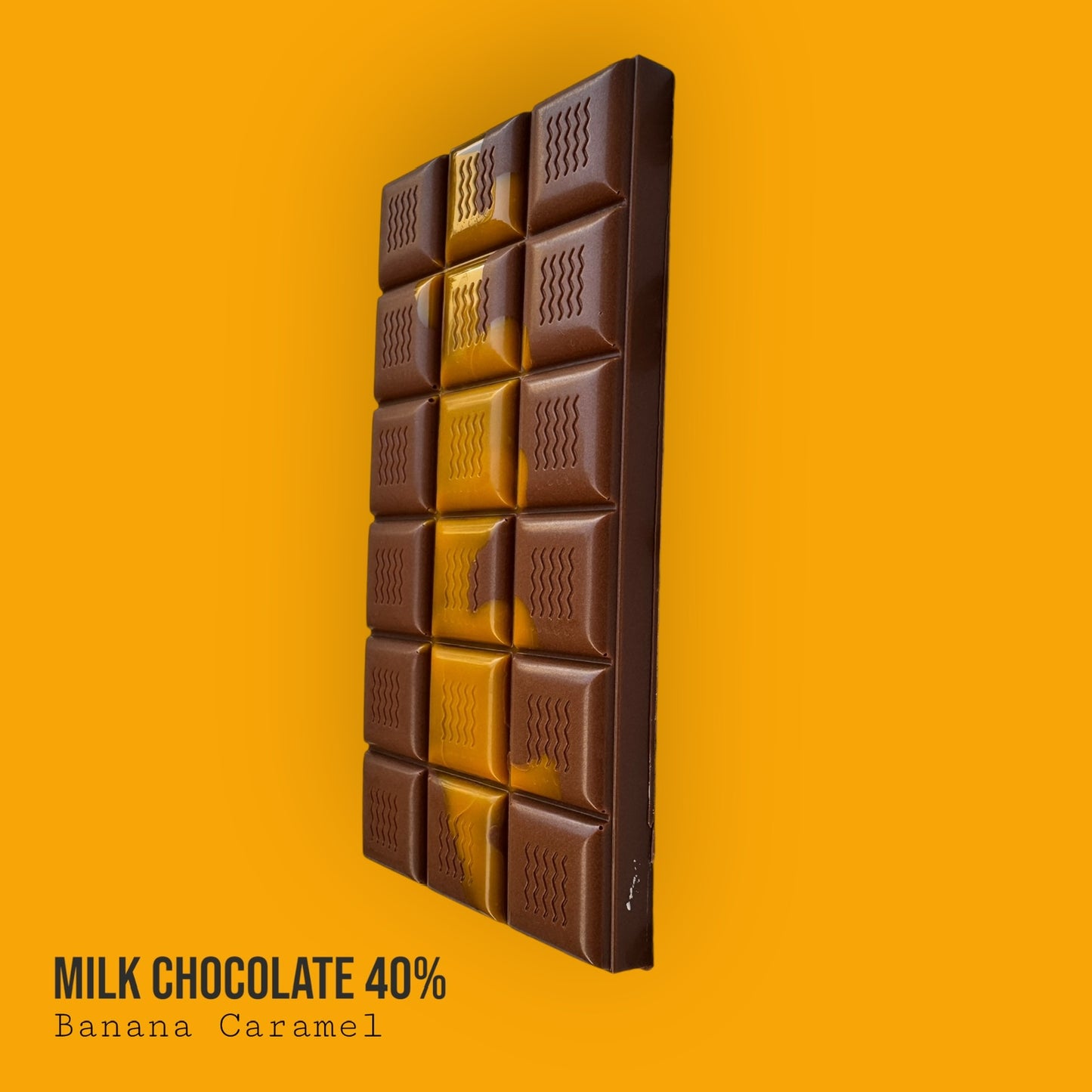 Milk Chocolate 40% Banana Caramel Bar 130g