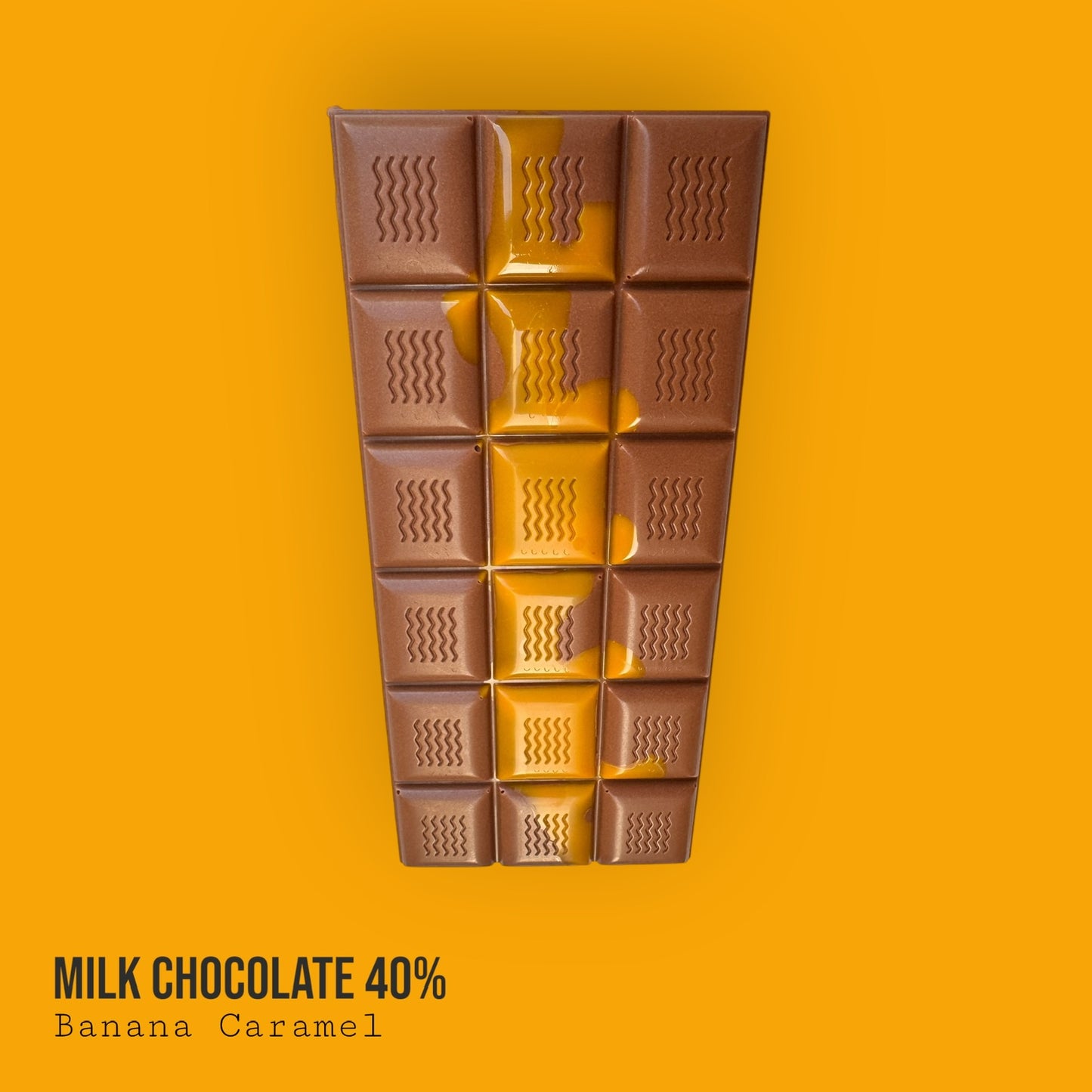 Milk Chocolate 40% Banana Caramel Bar 130g