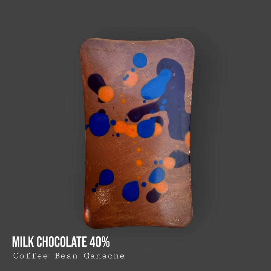Milk Chocolate Coffee Bean Ganache Filled Bar 100g