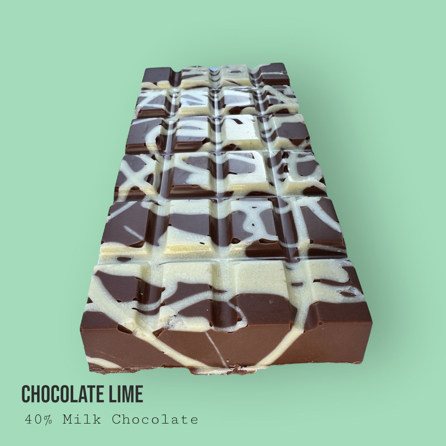 Milk Chocolate Deep Filled with Lime & White Chocolate Lime Filling 220g