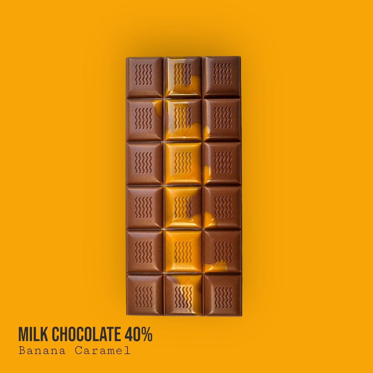 Milk Chocolate 40% Banana Caramel Bar 130g
