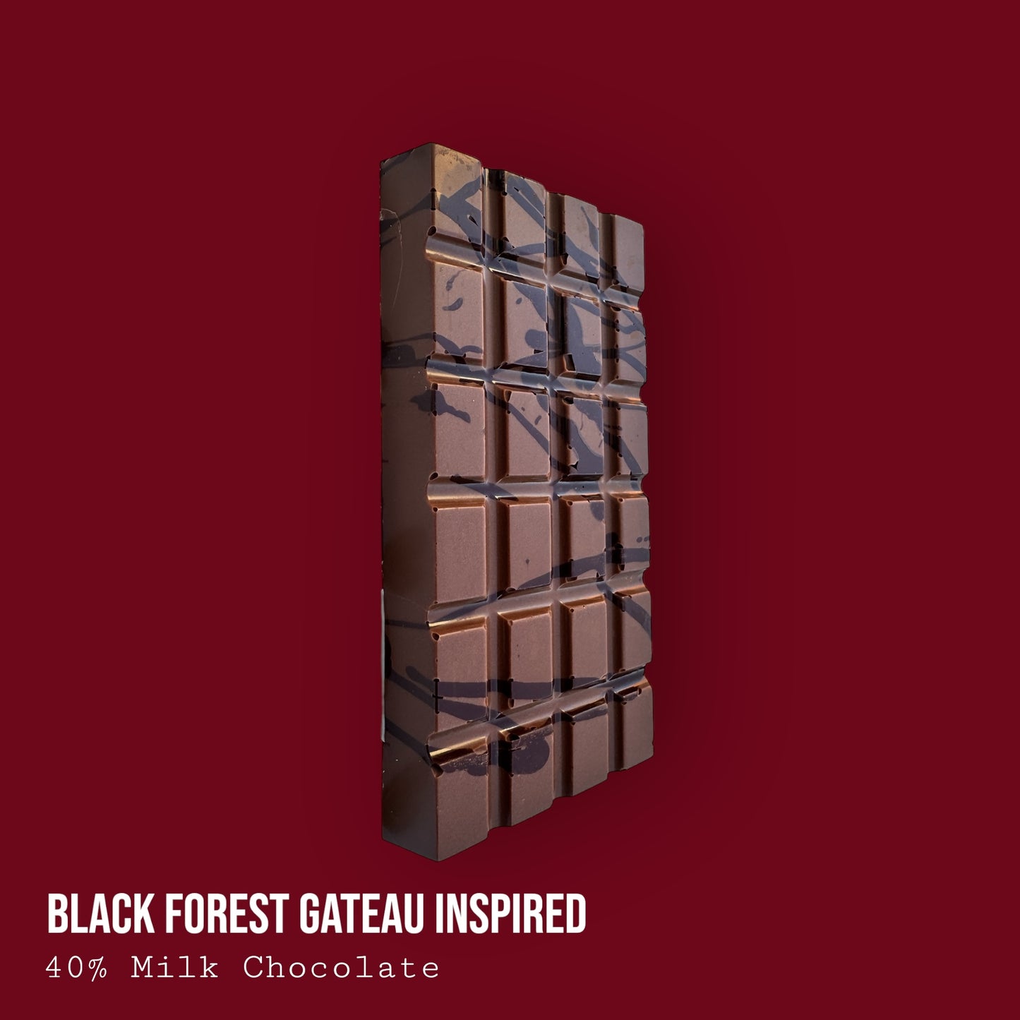 Black Forest Gateau Inspired Dark, Milk & White Chocolate Dessert Bar 220g