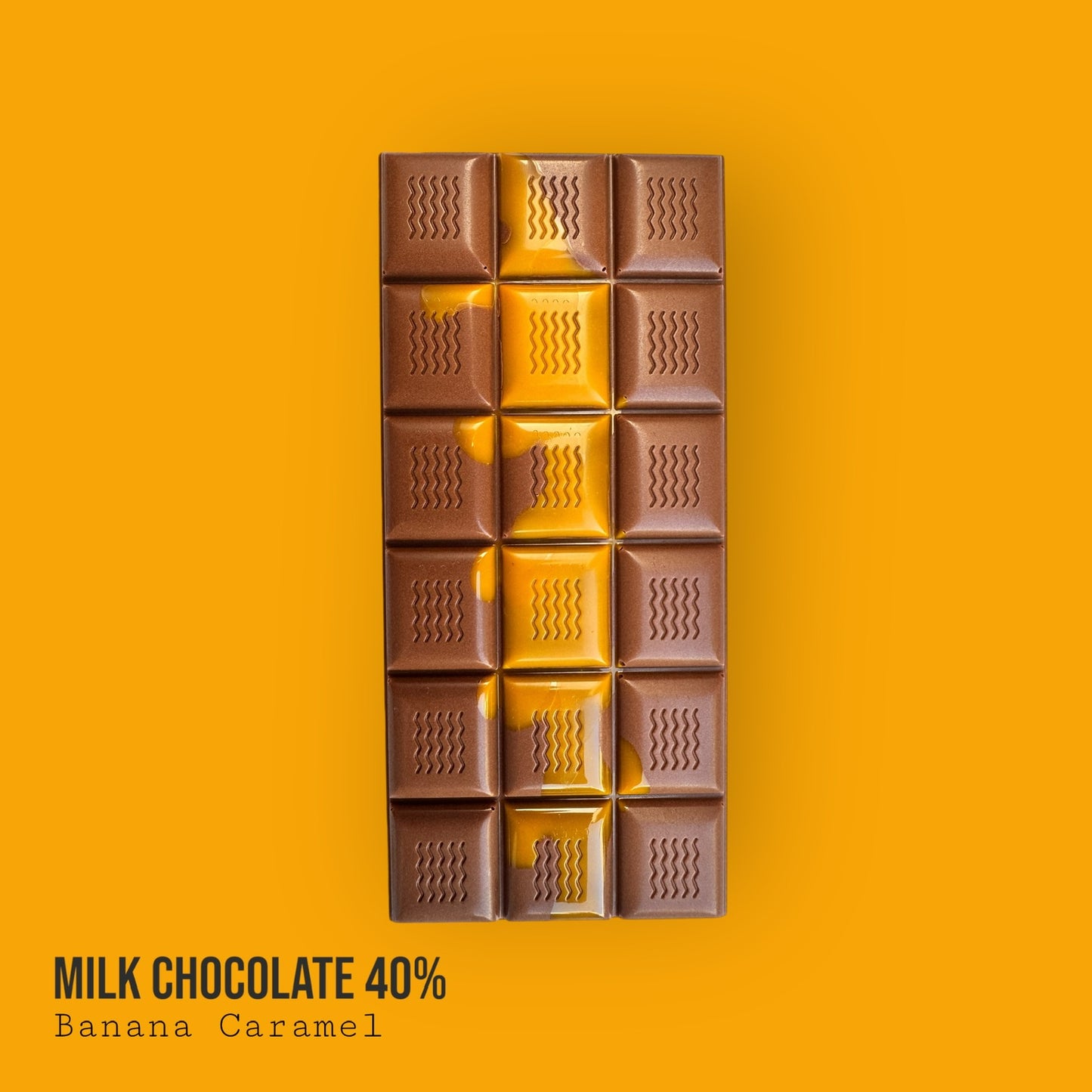 Milk Chocolate 40% Banana Caramel Bar 130g