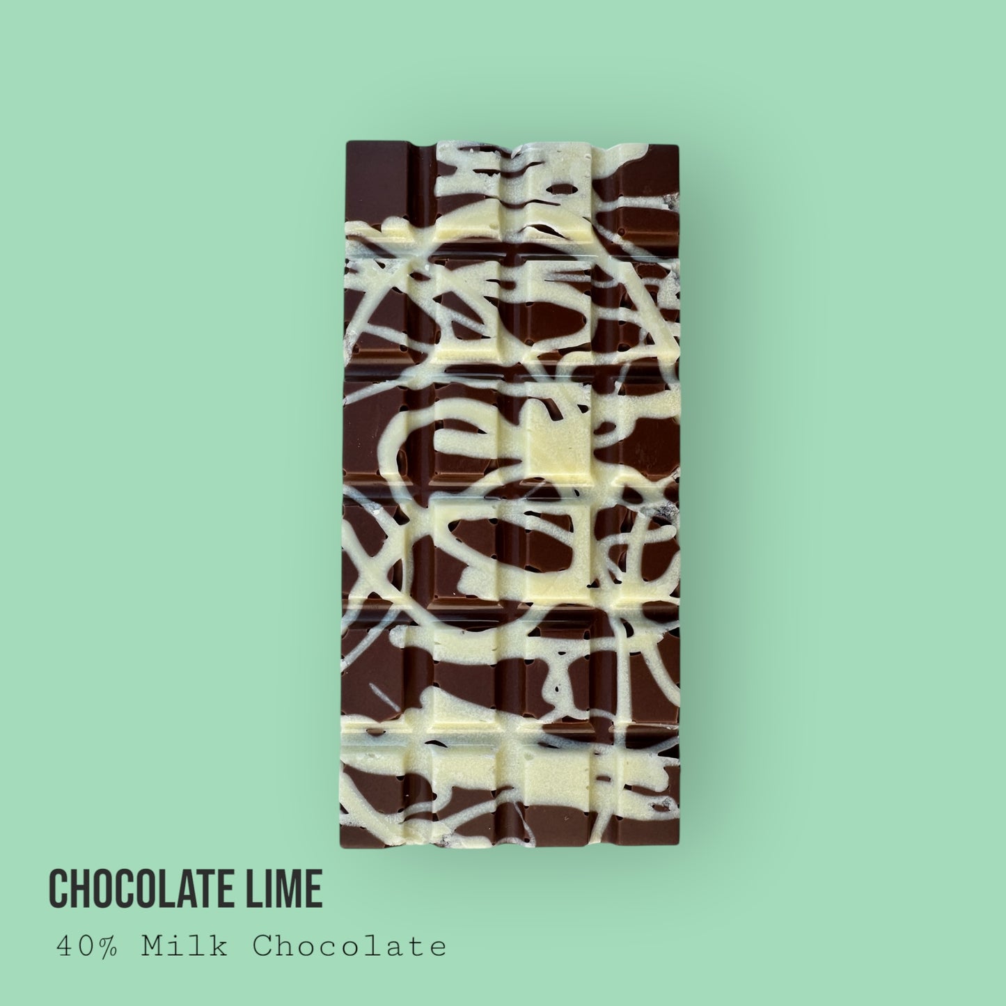 Milk Chocolate Deep Filled with Lime & White Chocolate Lime Filling 220g