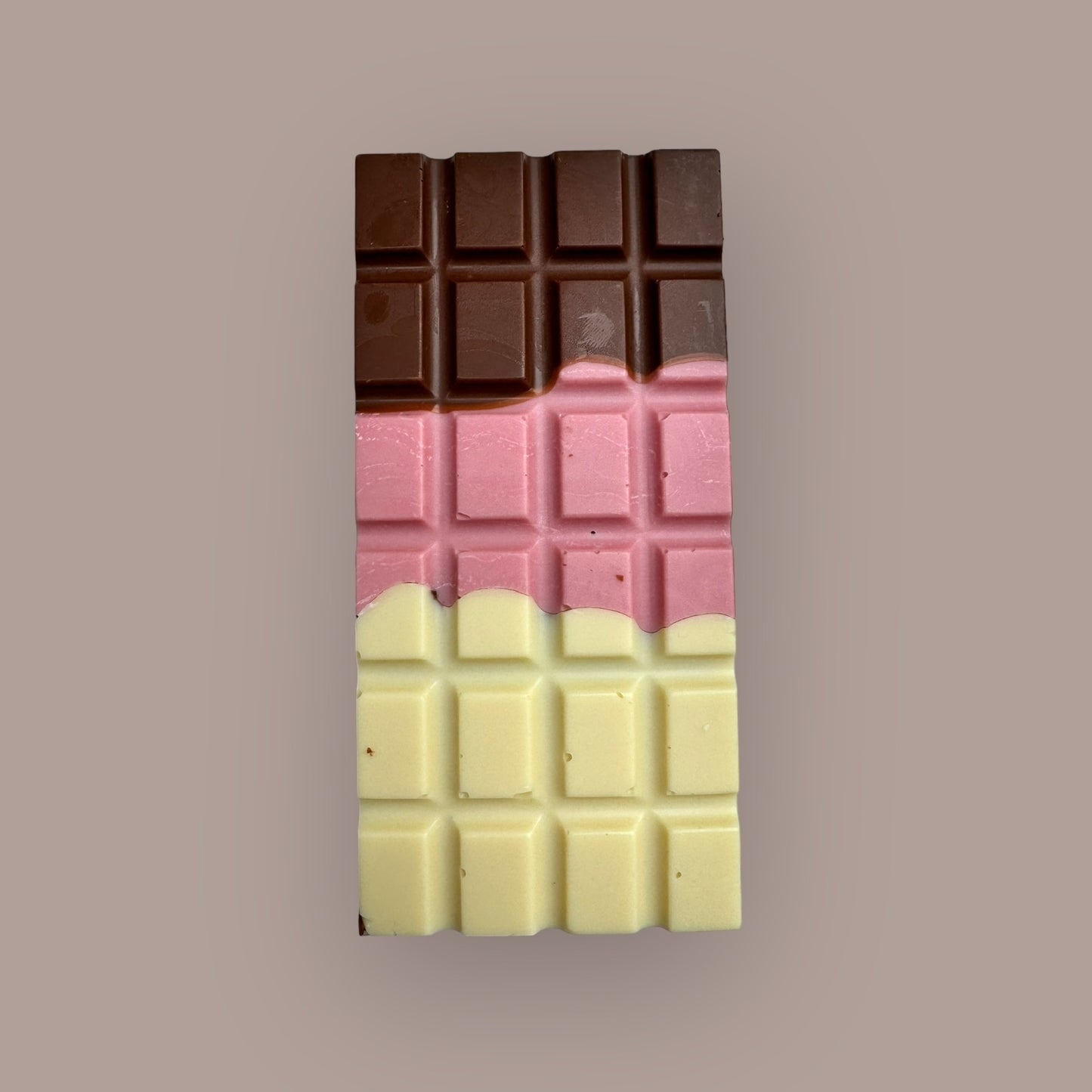 Milk Chocolate Neapolitan ice cream inspired loaded chocolate bar 240g
