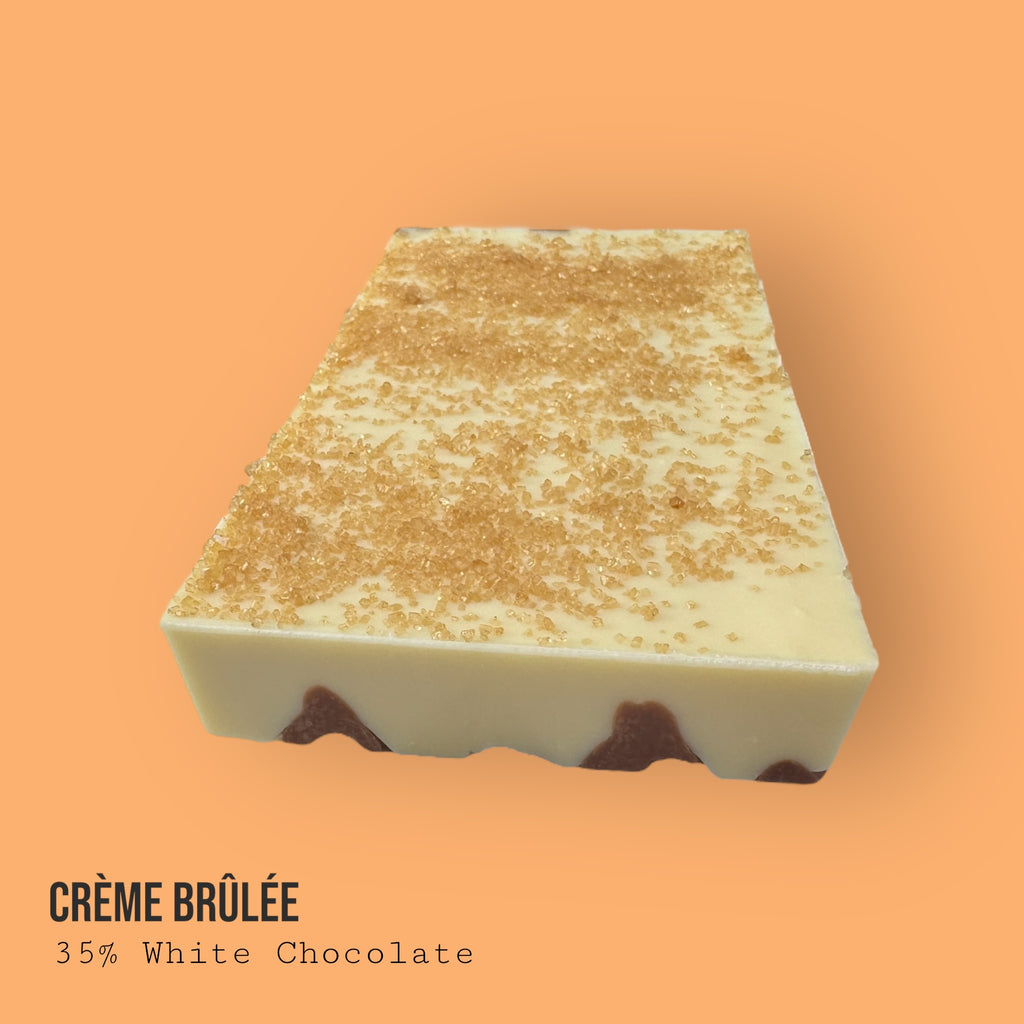 Creme Brûlée Custard & Vanilla with Toasted Sugar Inspired White Chocolate Dessert Bar 230g