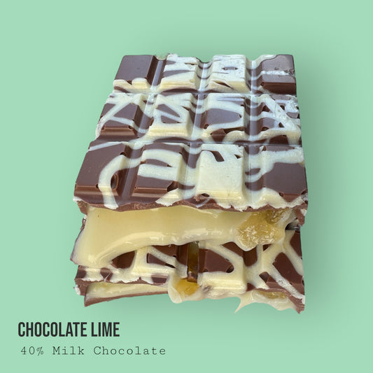 Milk Chocolate Deep Filled with Lime & White Chocolate Lime Filling 220g