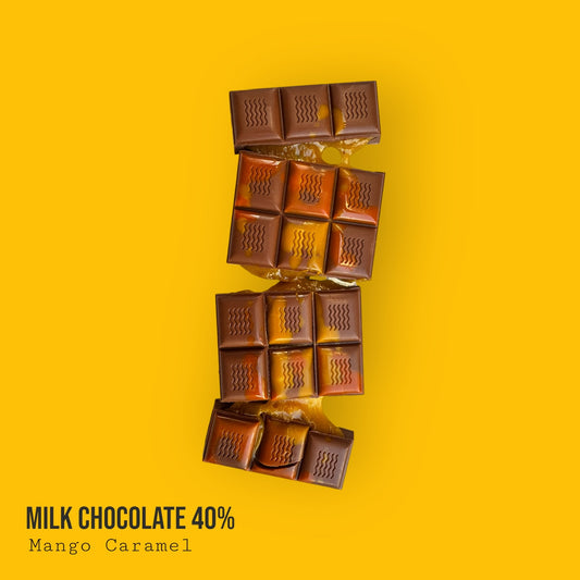 Milk Chocolate 40% Mango Caramel Bar 120g